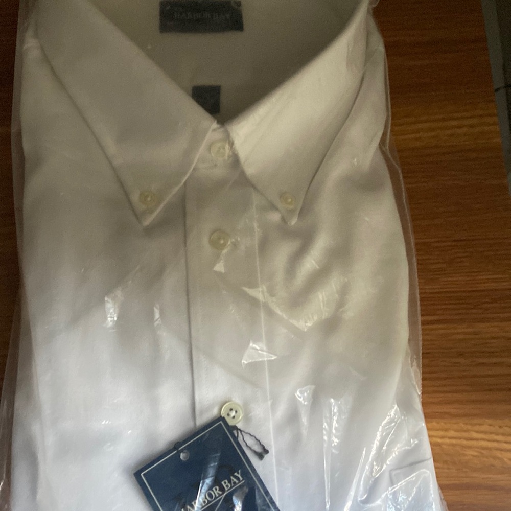 Men’s White Button Down 20 Tall